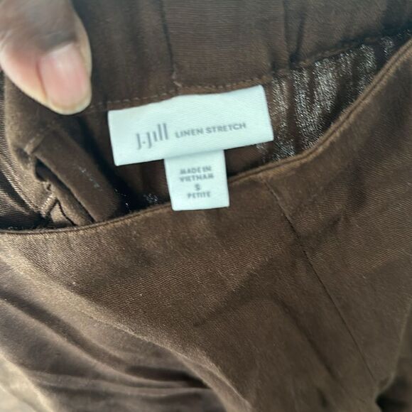 J. Jill Linen Stretch Petite Pants S/P - Picture 5 of 11